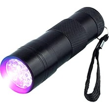 Aesco 9 LED Işık El Feneri, Mor Renkli Aydınlatma Seçeneği