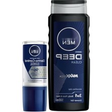 Aesco Erkekler Için Derin Temizleme Duş Jeli ve Roll-On Deodorant Seti