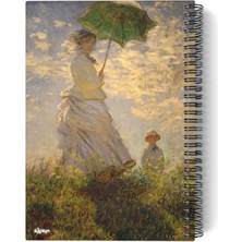 Aesco A5 Spiralli Defter, 100 Sayfa, Çizgisiz ve Sanat Doku