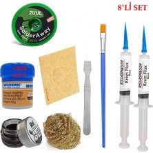 MHM Mechanic Krem Lehim 183°C 42GR Havya Uc Temizleyici Flux Lehim Toplama 2UUL-2015 Lehim Emme Teli Spatula S06