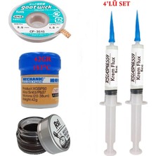 MHM Mechanic Krem Lehim 183°C 42GR Havya Uc Temizleyici Flux Lehim Toplama CP-3515 Lehim Emme Teli SETI02