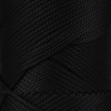 Aesco 2 mm - 200 gr Polyester Makrome Ipi Siyah 230 M Polyester Makrome Ip Supla Ip ve Çanta Ipliği (Siyah)