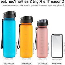 Aesco Çocuklar Için Sızdırmaz Spor Şişe, 1l ve 800ML Seçenekleriyle