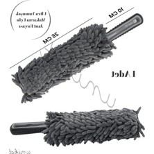 Aesco Mikrofiber Jant Temizlik Fırçası, Kalın Makarna Uçlu, Tek Adet