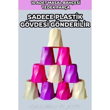 Hanlıoğlu Plastik 10 Adet Yedek Ağaç Feneri Gövdesi Duy Dahil Değil