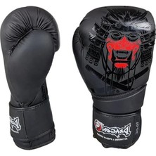 Aesco Muay Thai Eldiveni - Siyah Renk ve 10 Oz Ağırlık