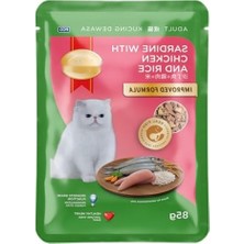 Aesco Tavuk ve Pirinçle Sardalye Pouch, 85 gr