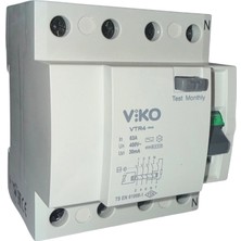 Viko VTR4-6330 Kaçak Akım Koruma Rölesi 4p 30MA 63A