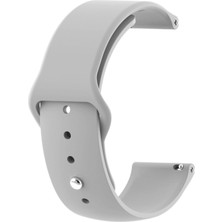 Caseonn Huawei Watch Gt 6 Pro Kordon Esnek Spor Silikon Kayış Açık Gri