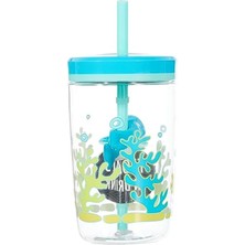 Aesco 470 ml Kapasiteli Tritan Bardak - Pipetli ve Sızdırmaz Tasarım