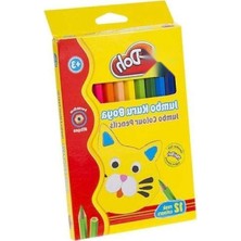 Aesco 12 Renkli Kuru Boya Seti - Çocuklar Için Eğlenceli