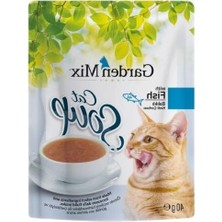 Aesco 40 gr Kapasiteli Balıklı Kedi Çorbası, Sağlıklı ve Lezzetli