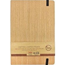 Aesco 14X21 cm Boyutunda Spiralli Bambu Kapak Defter