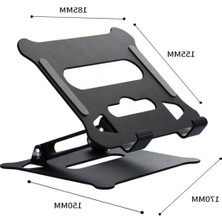 Aesco Paslanmaz Çelik Ayarlanabilir Tablet Standı - Portatif ve Ergonomik