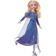 Aesco Karlar Ülkesi: Kış Festivali'nden Ilham Alan  Disney Karlar Ülkesi Elsa Bebek ve Aksesuarlar, Çıkarılabilen Elbise, Paten ve Bir Çift Ayakkabı, JBG53