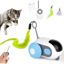 Aesco Akıllı Kedi Oyuncağı - Otomatik ve Uzaktan Kumandalı