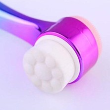 Aesco Buffer® Çift Işlevli Renkli Cilt Yüz Temizleme Fırçası Peeling Masaj Etkili Gözenek Temizleyici Alet