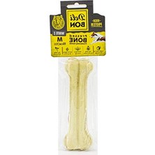 Aesco Gerçek Deriden Yapılmış Pres Kemik - 15 Cm, Beyaz Renk