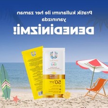Aesco 50 Spf Güneş Kremi, Çocuklar Için 50 Adet Paket