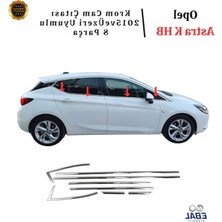 Aesco 8 Parça Krom Cam Çıtası, 2015 ve Üzeri Opel Astra K Için