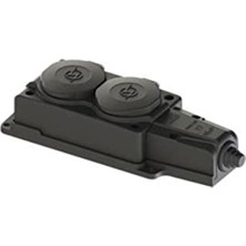 Aesco Kauçuk 1X16 A 2'li Grup Priz, Güvenli Elektrik Bağlantısı