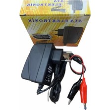 Aesco Pilsan Pars Akülü Araba Araç Uyumlu 6 Volt Aküleri Için Adaptör Şarj Cihazı Şarz Aleti