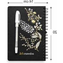 Aesco Siyah Sayfalı Premium Spiral Defter - 60 Sayfa