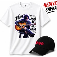 BarsDepo Bts Suga Baskılı Tişört, Premıum Kalite Unisex Çocuk / Yetişkin (Şapka Hedıyelı)