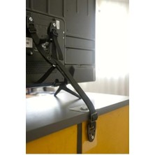 Aesco Y Tipi Mobilyaya Kendinden Yapışkanlı LED LCD Plazma Tv Televizyon Askısı Sabitleme Çoçuk Deprem Koruma Güvenlik Kemeri