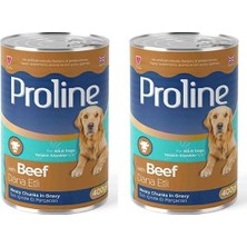 Aesco Dana Etli Gravy Yetişkin Köpek Konservesi 400 gr 2li Paket
