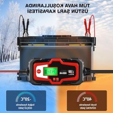 Aesco Dijital Akü Şarj Cihazı ve Bakım Sistemi, 6/12V 120A Güç