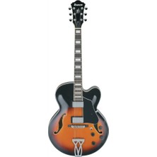 Aesco Artcore AF75 Bs - Brown Sunburst Rosewood Elektro Gitar