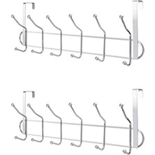 Aesco 2 Li Kapı Arkası Askı Askılık Pantalon Gömlek Havlu Bornoz Askısı Metal Askı