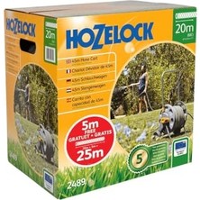 Aesco 2489H 45 M Kapasiteli 20 M + 5 M (Hediyeli) Tekerlekli, Hortum Toplama Sarma Araba Seti (Demontedir)