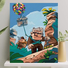 Aesco Sayılarla Boyama Tuval Seti Fırça Boya Dahil (Çıtalı) 40X50 cm - Up