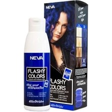 Aesco Flashy Colors Yarı Kalıcı Saç Boyası Electric Blue/elektrik Mavi 100 ml