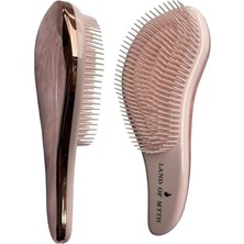 Aesco - LOM1010 Curved Detangler, Yetişkin & Çocuklar Için Kavisli Dolaşık Saç Açma ve Düğüm Çözücü Tarak & Fırça, Islak, Kuru, Düz, Kıvırcık Saçlar Için (Rose Gold)