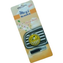 TKÇ Meys Sarı Emoji Havalandırma Klips Araç Oto Izgara Kokusu Mango