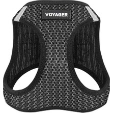 Aesco Voyager Step-In Air Köpek Koşum Takımı, Küçük ve Orta Boy Köpekler Için Her Hava Koşuluna Uygun File Yemek Takımı, Gri (Iki Renkli), Xs