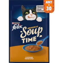Aesco Felıx Soup Time Kedi Çorbası Tavuklu 48G x 30 Adet