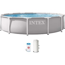 Aesco Intex 26712 366X76CM Premium Prefabrik Havuz Seti 220V Filtreli