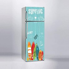 Aesco Buzdolabı Sticker Kaplama Dolap Kaplama Etiketi Surfing
