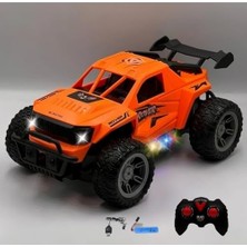 Aesco Oyuncak Uzaktan Kumandalı Araba Full Fonksiyon 3.7 Volt 500 Mah Şarjlı Işıklı Rc Off-Road Araba (Kırmızı)