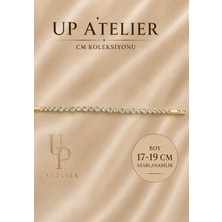 CM Jewelry 14 K Altın Renginde Taşlı Bileklik