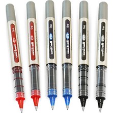 Aesco Eye - UB-157E Tükenmez Kalemler - 0,7 mm Uç - Siyah, Mavi, Kırmızı - 6'lı Paket'