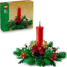 Aesco LEGO Yılbaşı Masa Süsü 40743 – 12 Yaş Üzeri Çocuklar Için Kırmızı Mum, Orman Meyveleri, Altın Yıldızlar ve Yeşil Yapraklar Içeren Yılbaşı Temalı Yaratıcı Koleksiyonluk Oyuncak Yapım Seti (433 Parça)
