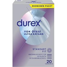 Aesco Durex Yok Ötesi Ultra Kaygan 20'li Prezervatif (1 x 20 Adet)