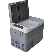 Quatro Araç Buzdolabı Kompresörlü 12/24 Volt Taşınabilir Oto Buzdolabı 35 Litre Karavan Bahçe Tekne Kamp