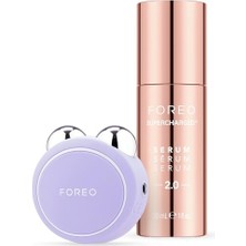 Aesco Foreo Bear Mini Mikro Akım Yüz Cihazı - Yüz Şekillendirme Aleti - Anında Yüz Germe - Sıkılaştırma ve Kontur - Çift Çeneyi Azaltma - Invazif Olmayan - Yüz Bakım Ürünlerinin Emilimini Artırır - Lavanta
