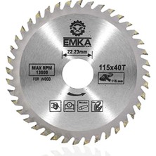 Aesco Emka Ahşap Kesme Sunta Testeresi 115 mm 40 Diş